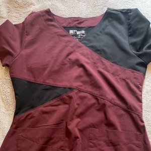 grey anatomy scrub top